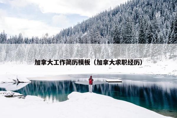 加拿大工作简历模板（加拿大求职经历）