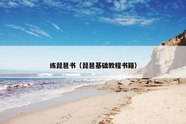 练琵琶书（琵琶基础教程书籍）