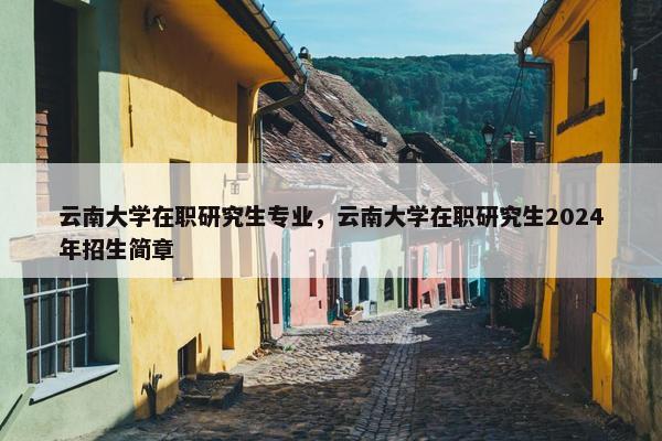云南大学在职研究生专业，云南大学在职研究生2024年招生简章