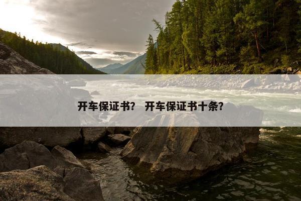 开车保证书？ 开车保证书十条？