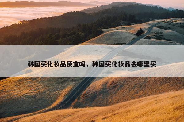 韩国买化妆品便宜吗，韩国买化妆品去哪里买