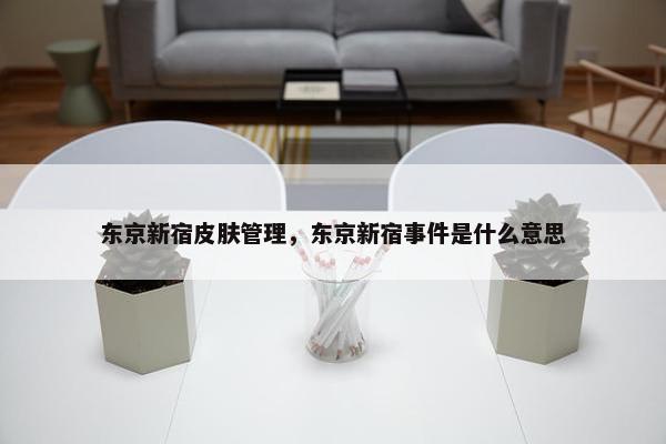 东京新宿皮肤管理，东京新宿事件是什么意思