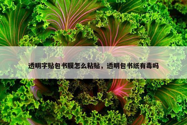 透明字贴包书膜怎么粘贴，透明包书纸有毒吗