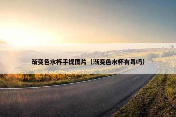渐变色水杯手提图片（渐变色水杯有毒吗）