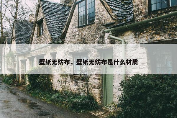 壁纸无纺布，壁纸无纺布是什么材质