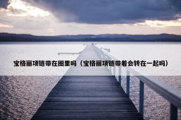 宝格丽项链带在圈里吗（宝格丽项链带着会转在一起吗）