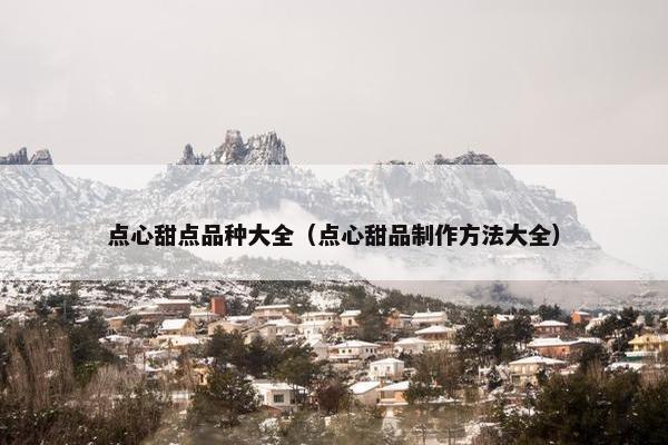 点心甜点品种大全（点心甜品制作方法大全）