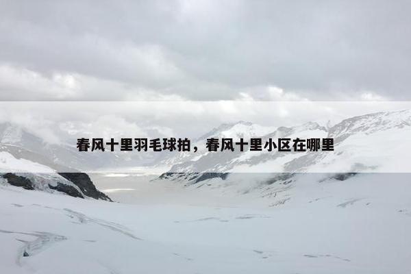 春风十里羽毛球拍，春风十里小区在哪里