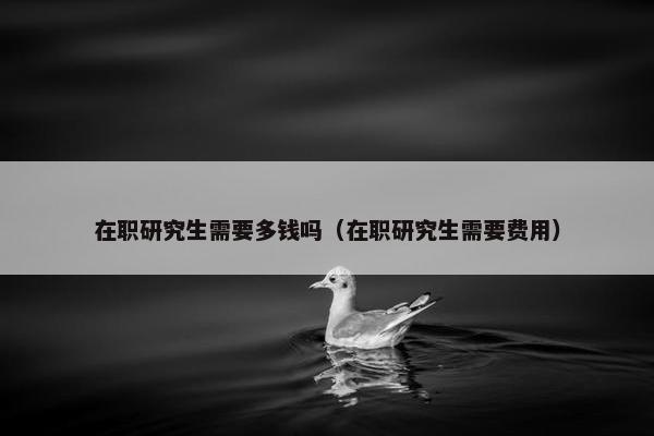 在职研究生需要多钱吗（在职研究生需要费用）