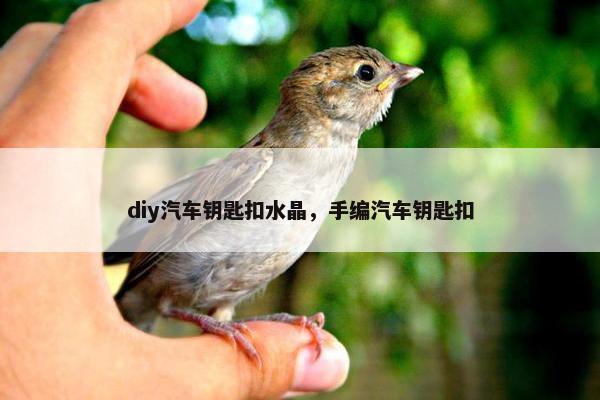 diy汽车钥匙扣水晶，手编汽车钥匙扣