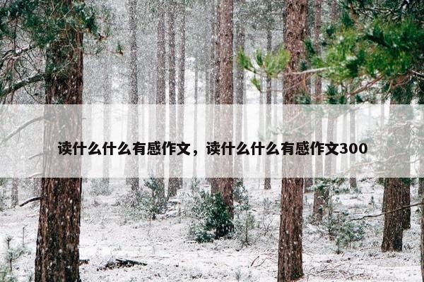读什么什么有感作文，读什么什么有感作文300