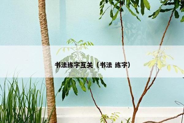 书法练字互关（书法 练字）
