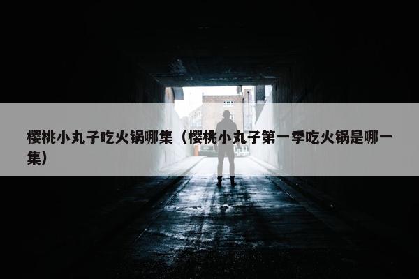 樱桃小丸子吃火锅哪集（樱桃小丸子第一季吃火锅是哪一集）