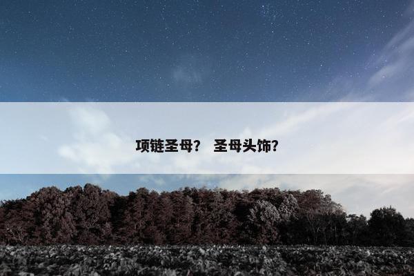 项链圣母？ 圣母头饰？