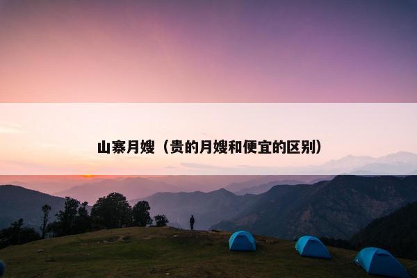 山寨月嫂（贵的月嫂和便宜的区别）