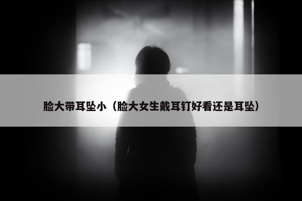 脸大带耳坠小（脸大女生戴耳钉好看还是耳坠）