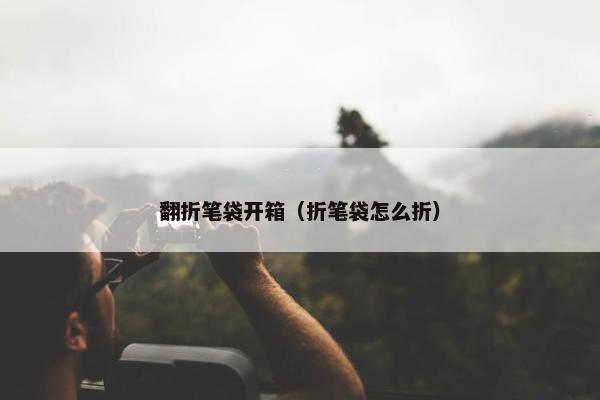 翻折笔袋开箱（折笔袋怎么折）