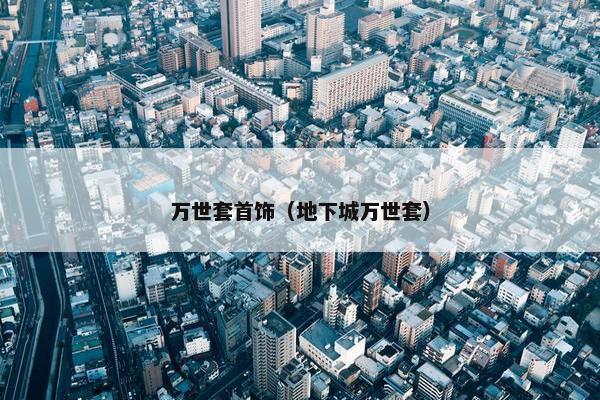 万世套首饰（地下城万世套）