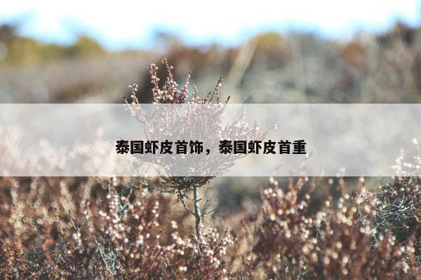 泰国虾皮首饰，泰国虾皮首重