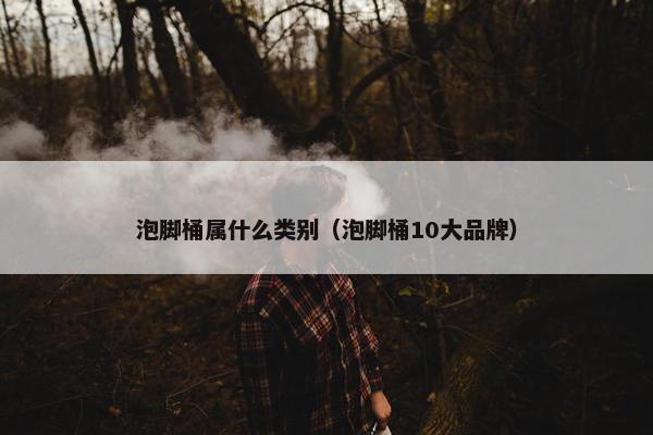 泡脚桶属什么类别（泡脚桶10大品牌）