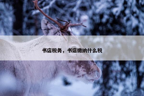 书店税务，书店缴纳什么税