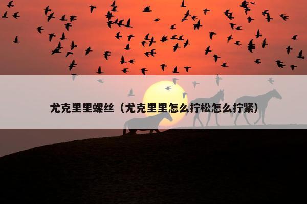 尤克里里螺丝（尤克里里怎么拧松怎么拧紧）