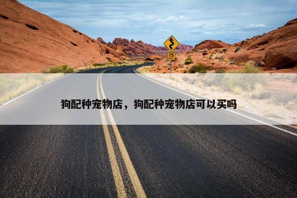 狗配种宠物店，狗配种宠物店可以买吗