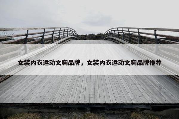 女装内衣运动文胸品牌，女装内衣运动文胸品牌推荐