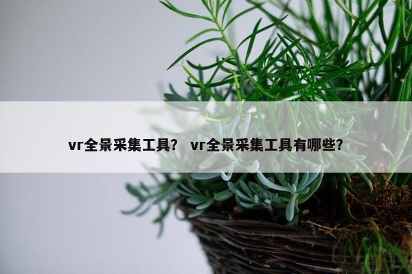 vr全景采集工具？ vr全景采集工具有哪些？
