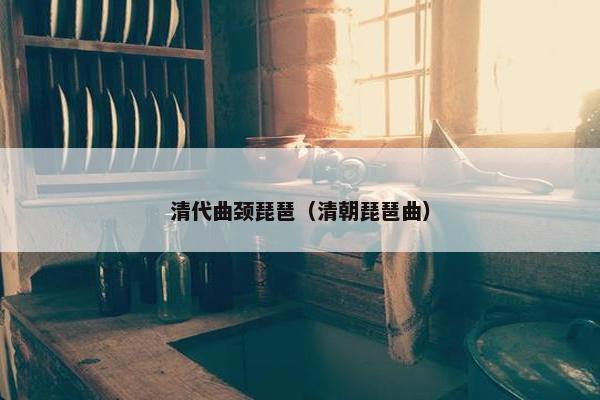 清代曲颈琵琶（清朝琵琶曲）