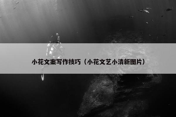 小花文案写作技巧（小花文艺小清新图片）