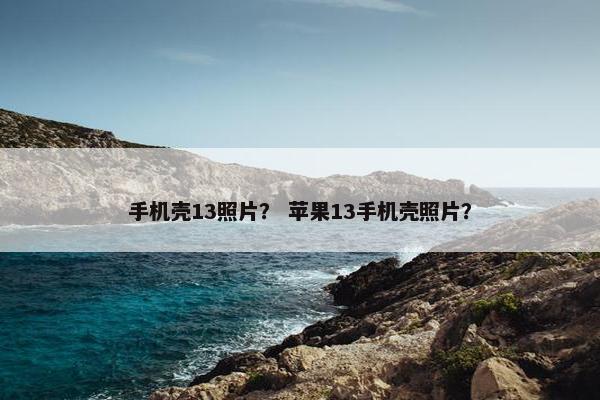 手机壳13照片？ 苹果13手机壳照片？