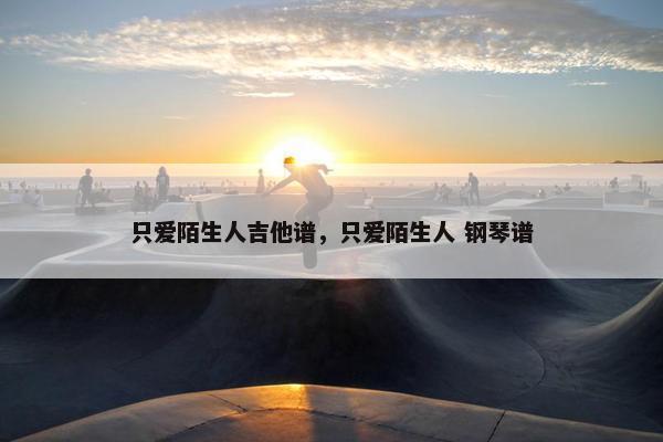 只爱陌生人吉他谱，只爱陌生人 钢琴谱