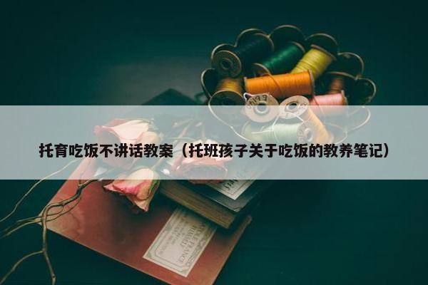 托育吃饭不讲话教案（托班孩子关于吃饭的教养笔记）