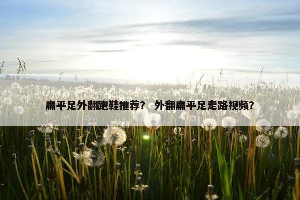 扁平足外翻跑鞋推荐？ 外翻扁平足走路视频？