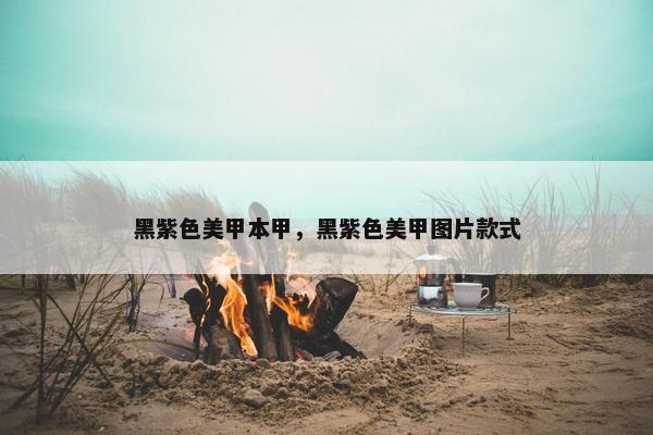 黑紫色美甲本甲，黑紫色美甲图片款式