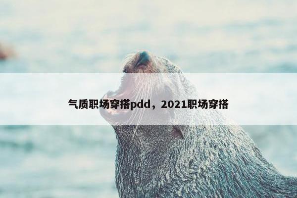 气质职场穿搭pdd，2021职场穿搭