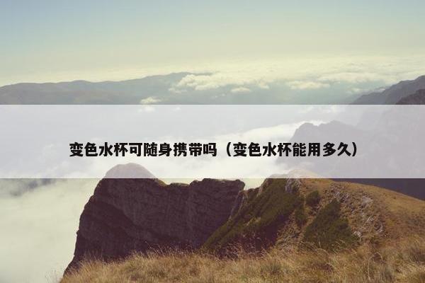 变色水杯可随身携带吗（变色水杯能用多久）