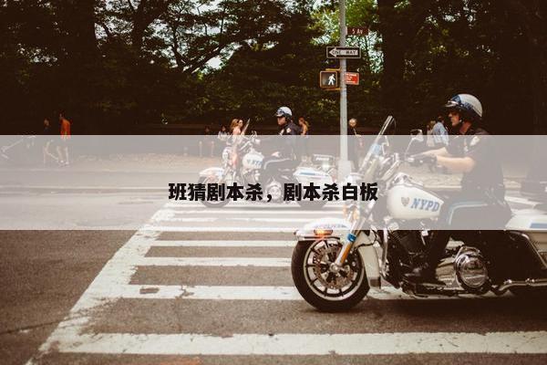 班猜剧本杀，剧本杀白板
