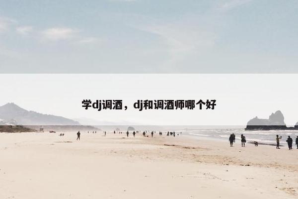学dj调酒，dj和调酒师哪个好