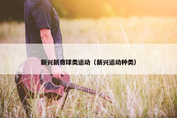 新兴新奇球类运动（新兴运动种类）