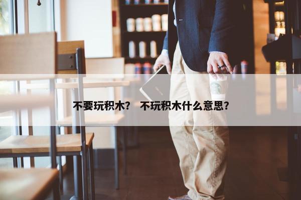 不要玩积木？ 不玩积木什么意思？