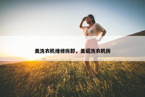 美洗衣机维修拆卸，美诺洗衣机拆