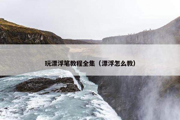 玩漂浮笔教程全集（漂浮怎么教）