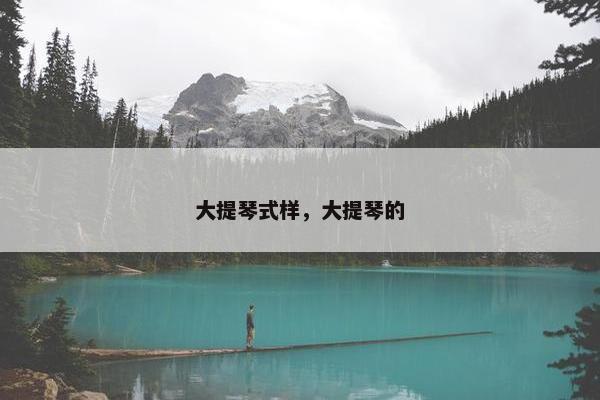 大提琴式样，大提琴的