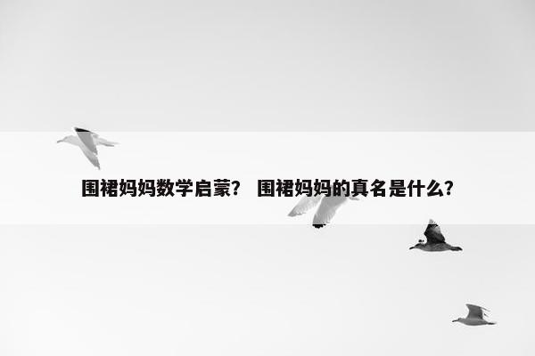 围裙妈妈数学启蒙？ 围裙妈妈的真名是什么？