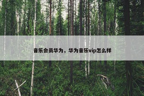 音乐会员华为，华为音乐vip怎么样