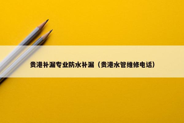 贵港补漏专业防水补漏（贵港水管维修电话）