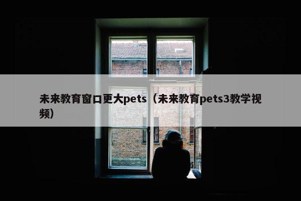 未来教育窗口更大pets（未来教育pets3教学视频）