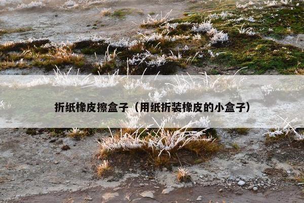 折纸橡皮擦盒子（用纸折装橡皮的小盒子）